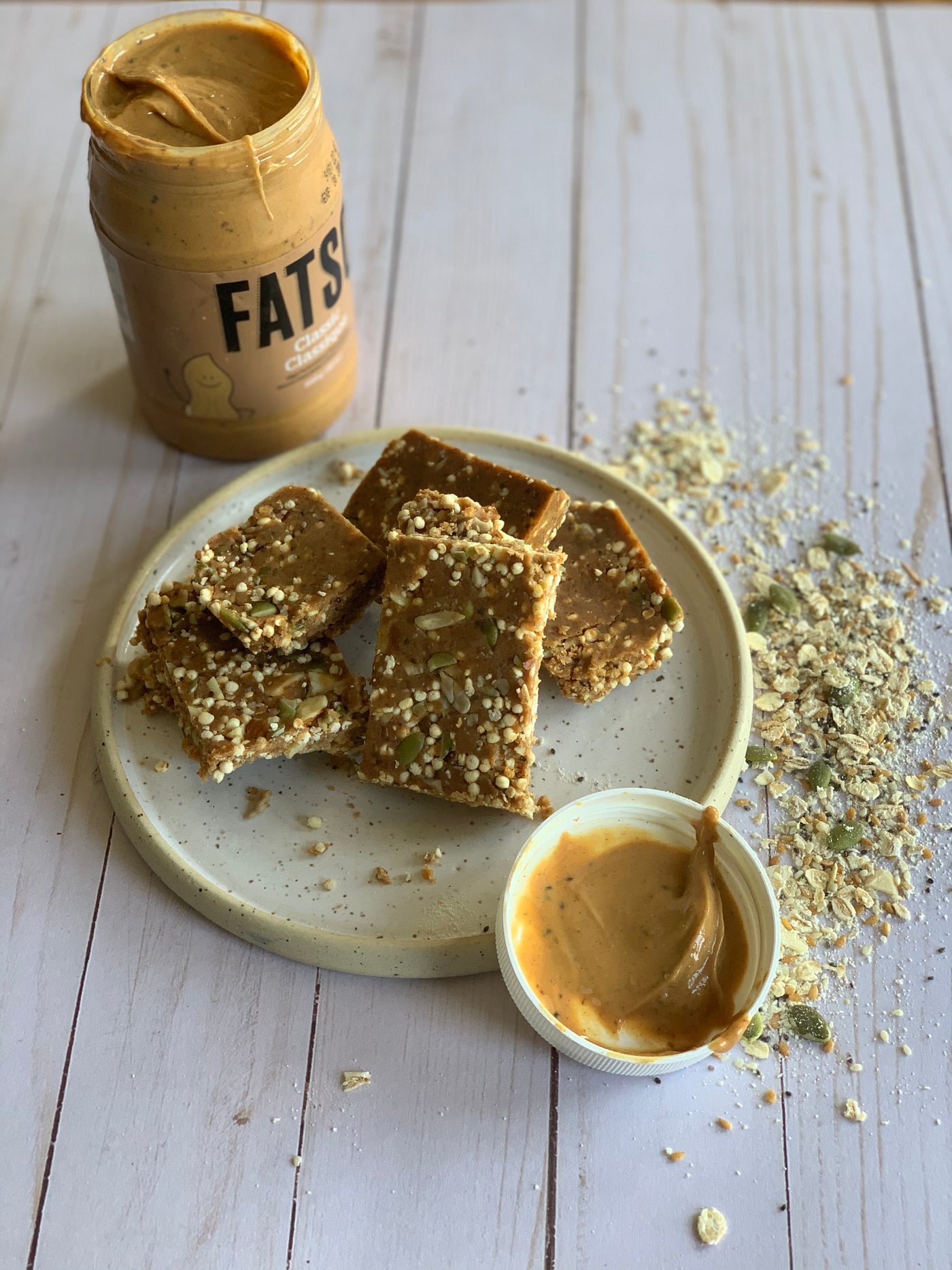 Puffed Quinoa, Date and Fatso Bars